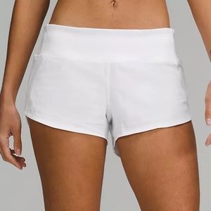 Lululemon Speed Up Low-Rise Lined Short -- 2.5" Size 6 White
